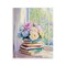 Stupell Industries Pastel Floral Book Stack Wall Plaque Art, design by Arlington Prints